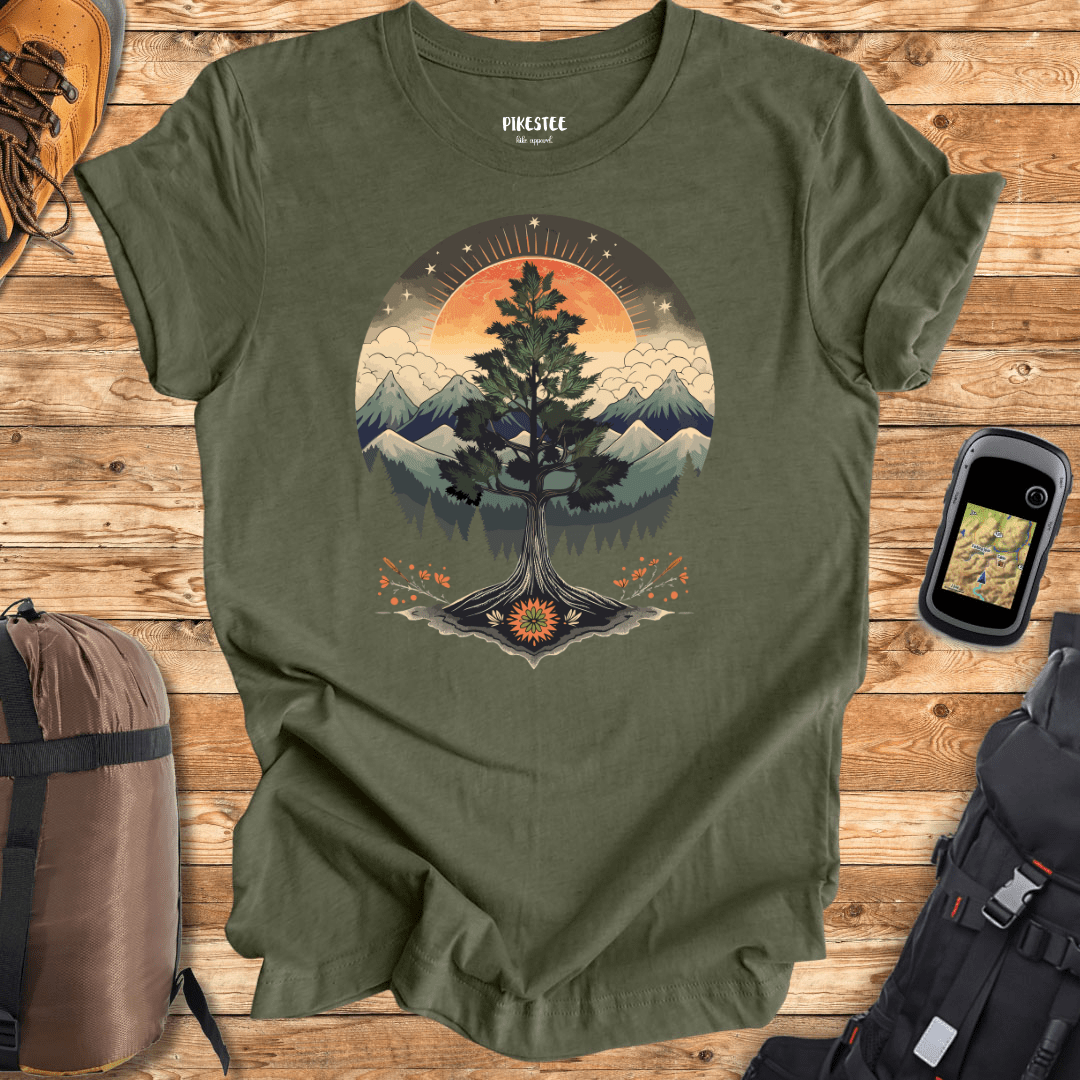 "One Tree Landscape" graphic T-shirt