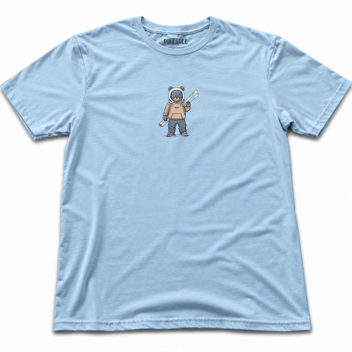 Ski Bear T-shirt - Light Blue