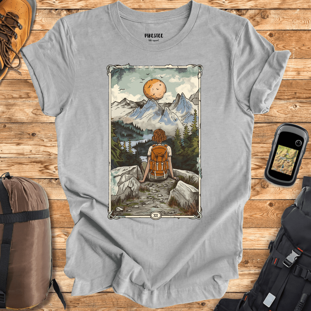 "Tarot Crard Hike" graphic T-shirt