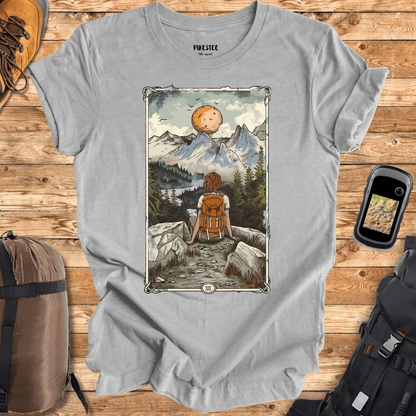 "Tarot Card Hike" graphic T-shirt