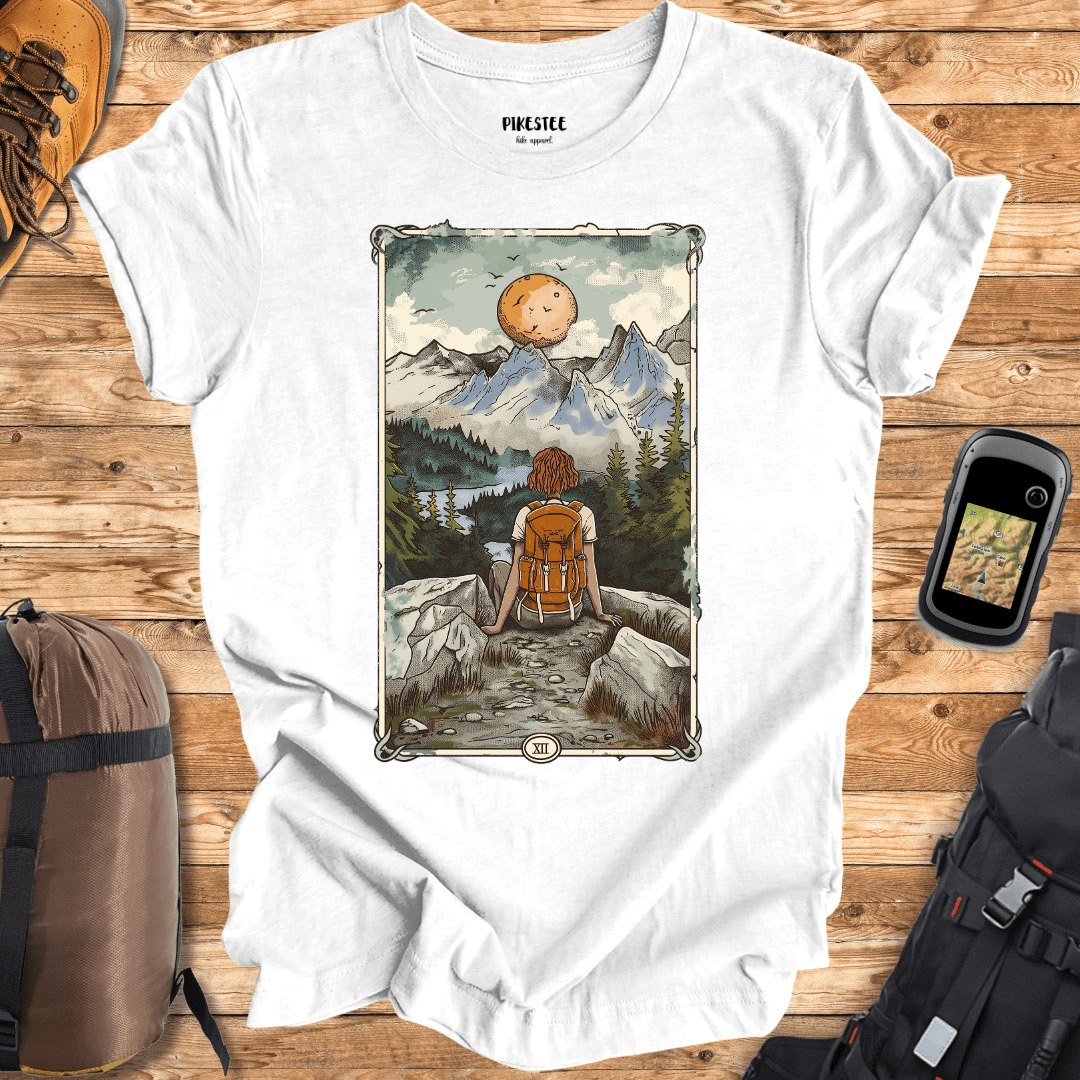 "Tarot Crard Hike" graphic T-shirt