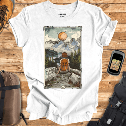 "Tarot Card Hike" graphic T-shirt