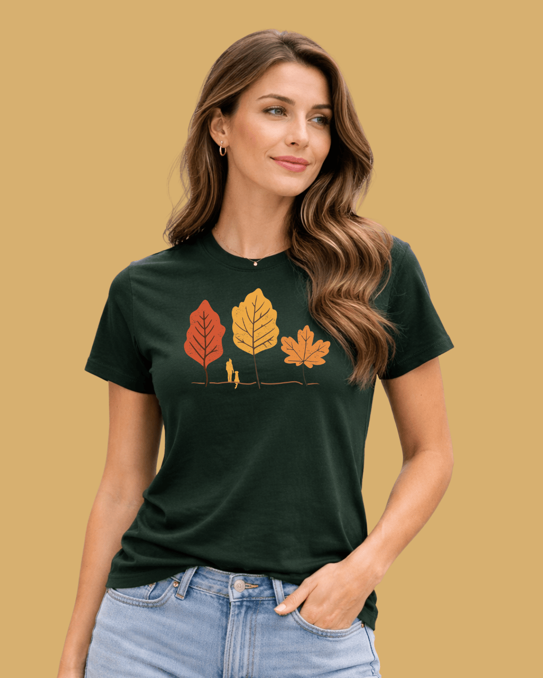 Hike Autumn Forest Graphic T-shirt