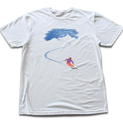 Ski Path Vintage T-shirt - White flat lay