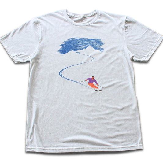 Ski Path Vintage T-shirt - White flat lay