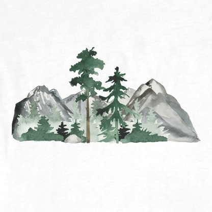 "Watercolor Landscape" graphic T-shirt