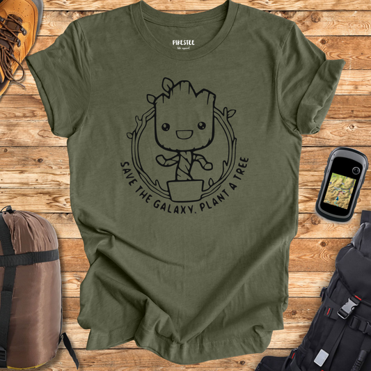 "Save The Galaxy, Plant a Tree" graphic T-shirt