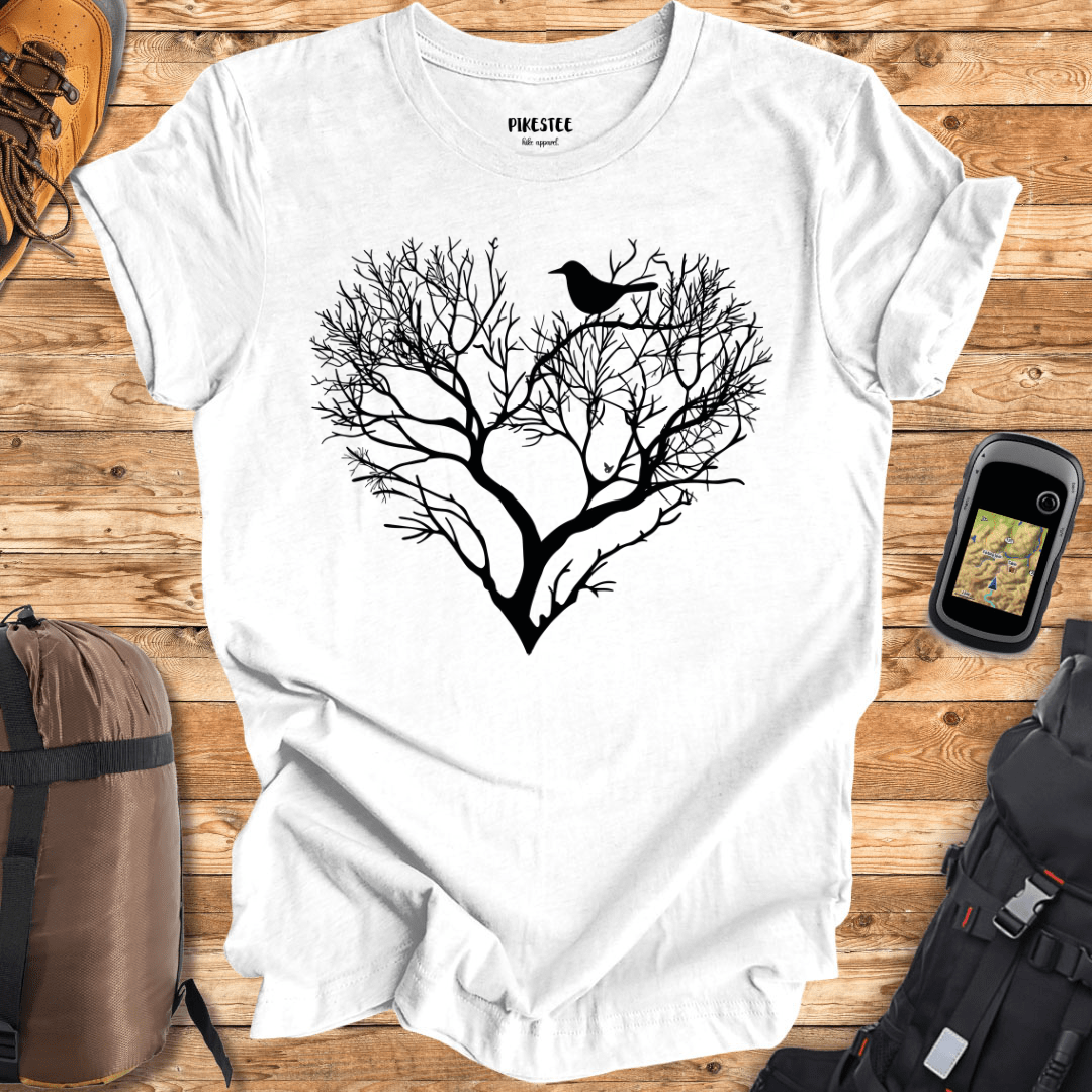 "Branches Heart" graphic T-shirt