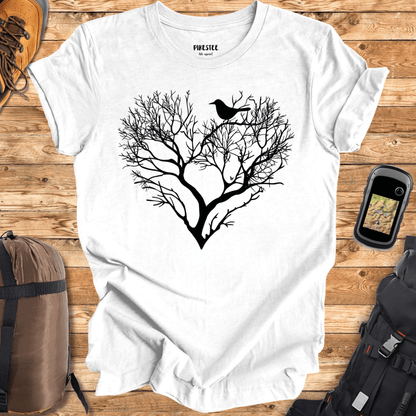 "Branches Heart" graphic T-shirt