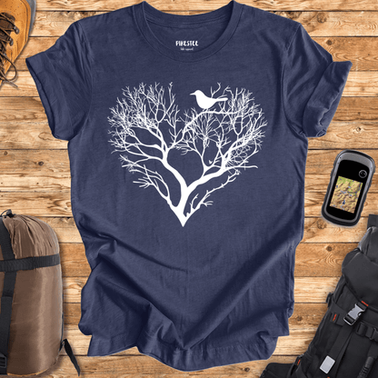 "Branches Heart" graphic T-shirt