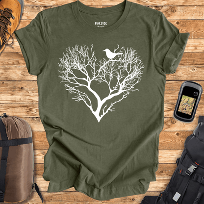 "Branches Heart" graphic T-shirt