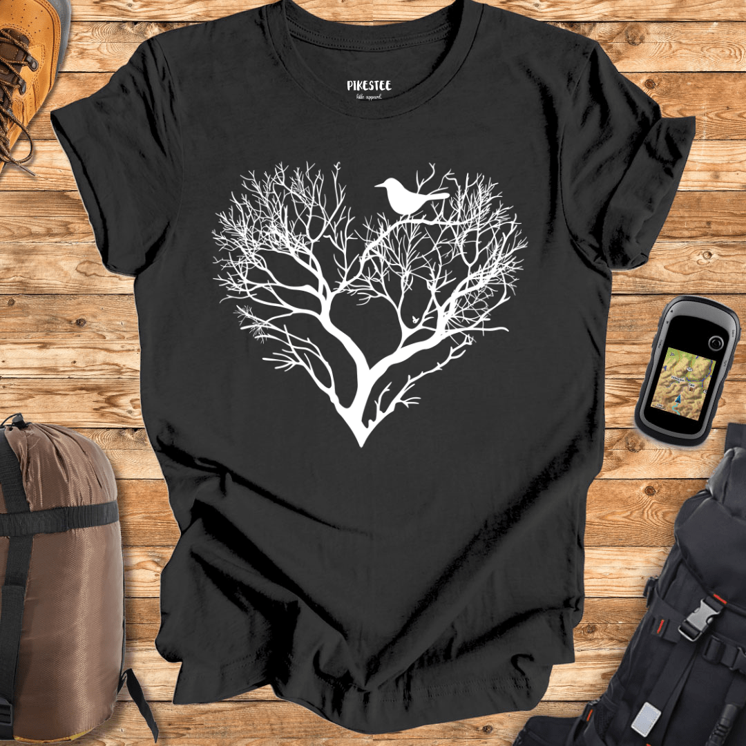 "Branches Heart" graphic T-shirt