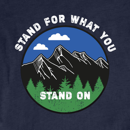 "Stand On What You Stand On" graphic T-shirt