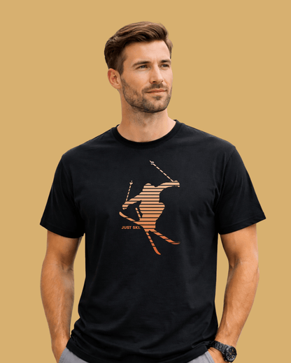 Skier Gradient, Just Ski T-shirt