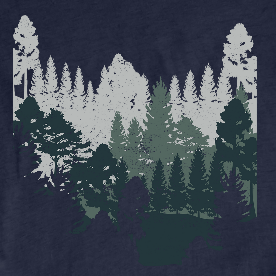 "Night Nature WildLife Trees" Graphic T-shirt