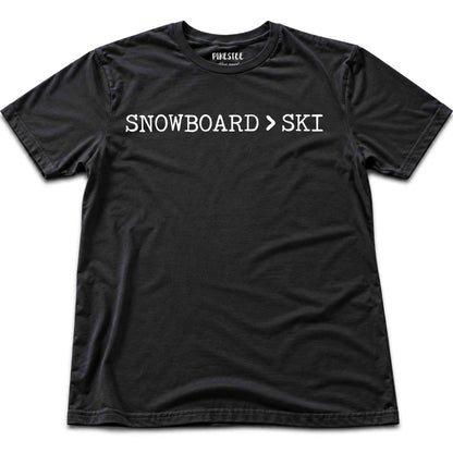 Snowboard Is Better T-shirt - Black