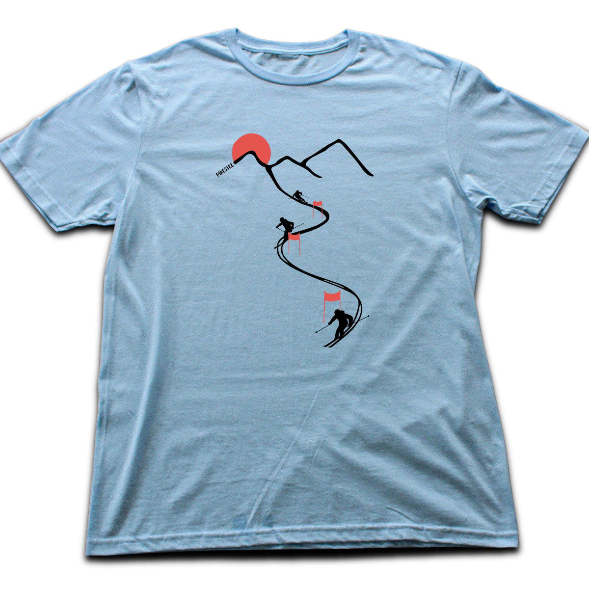 Ski Path Flags T-shirt