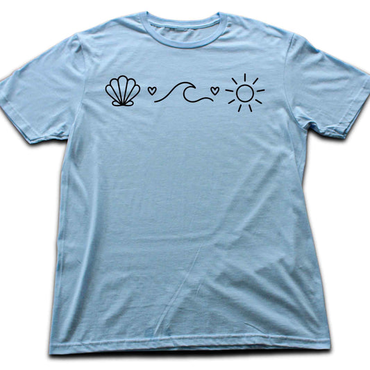 Shell, Wave and Sun T-shirt