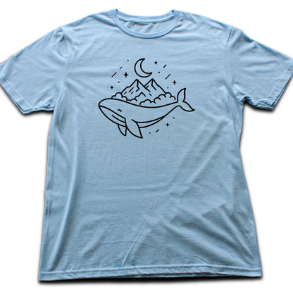 Whale Night Mountain T-shirt