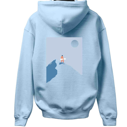 Snowboard On Top Back-Print Hoodie
