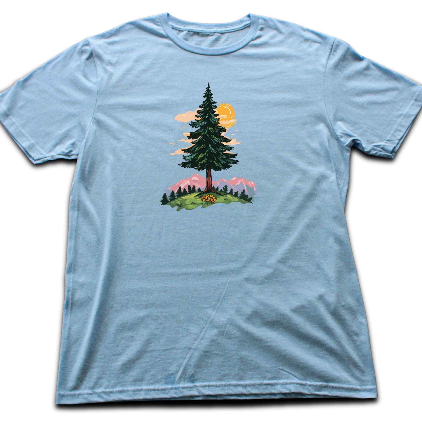 Colorfull Tree Mountain Landscape T-shirt