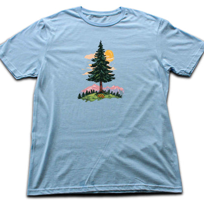 Colorfull Tree Mountain Landscape T-shirt