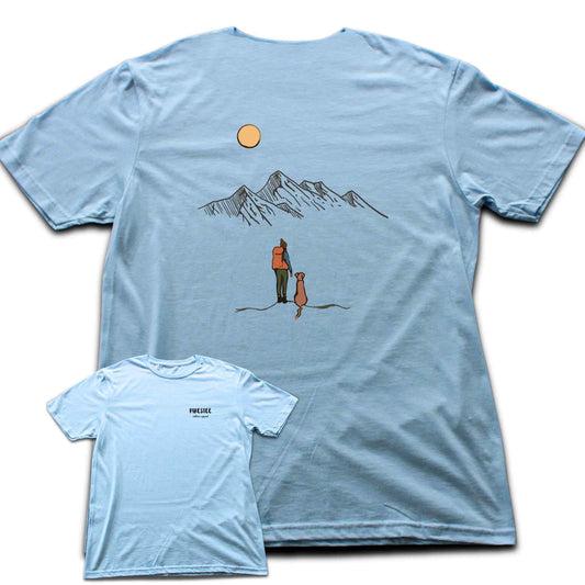 Back Print Hike With The Dog T-shirt