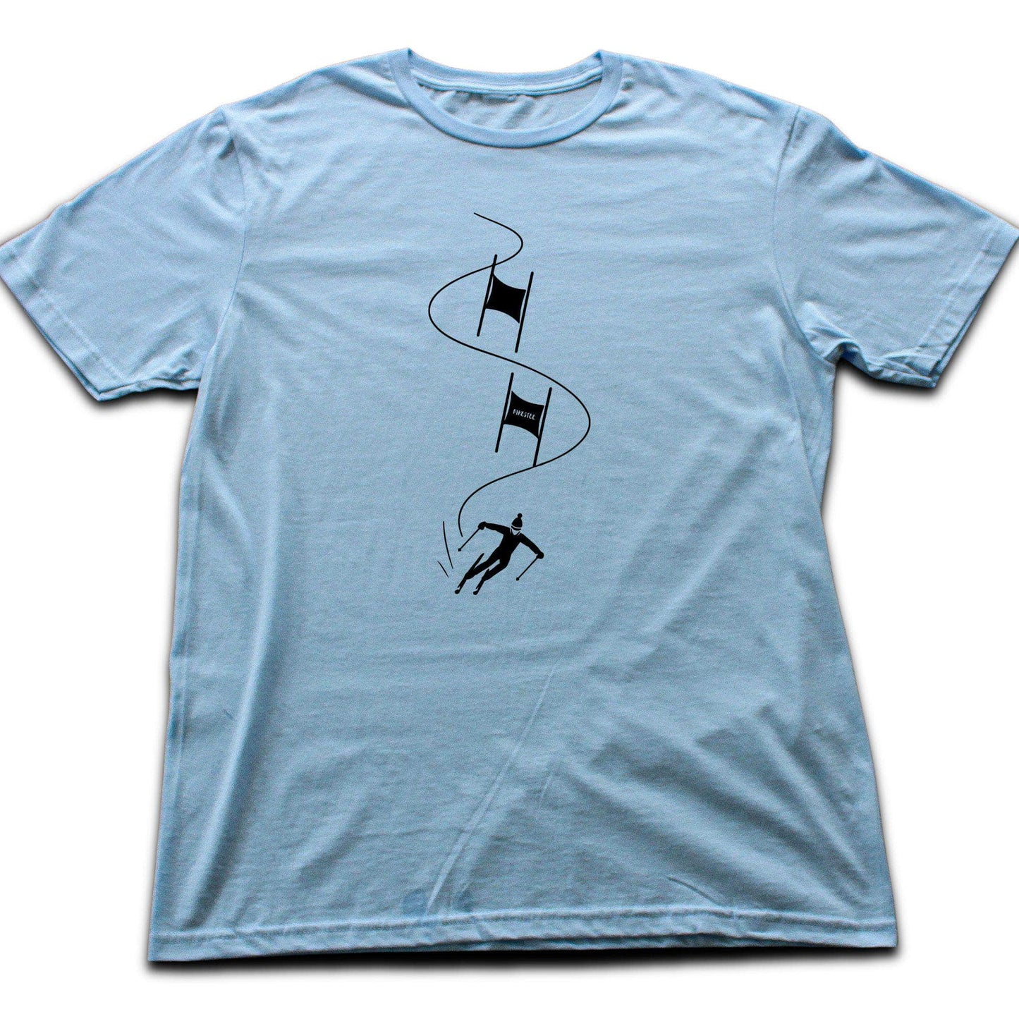Cartoon Ski Slalom T-shirt