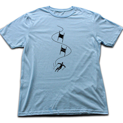 Cartoon Ski Slalom T-shirt