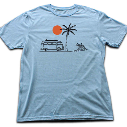 Surf Van And Wave T-shirt