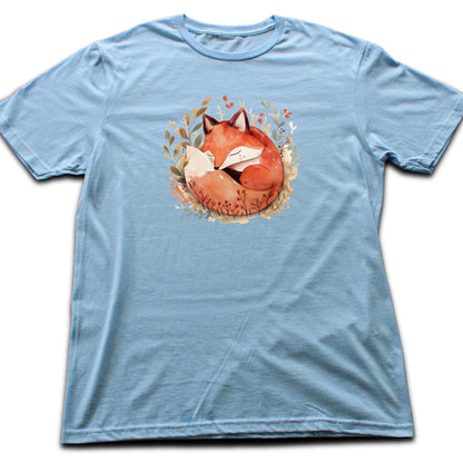 Sleeping Cute Fox Silhouette T-shirt