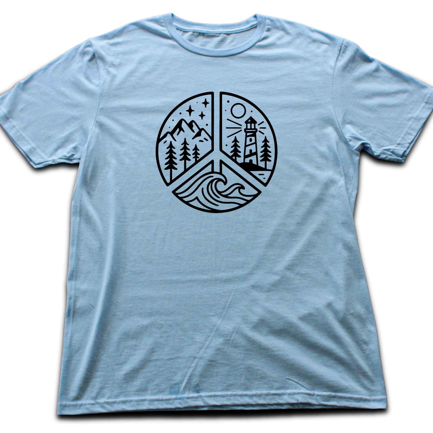Peace Sign Lighthouse T-shirt