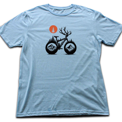Deer Bike Landscape T-shirt
