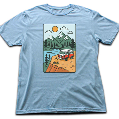 Cartoon Van Landscape T-shirt