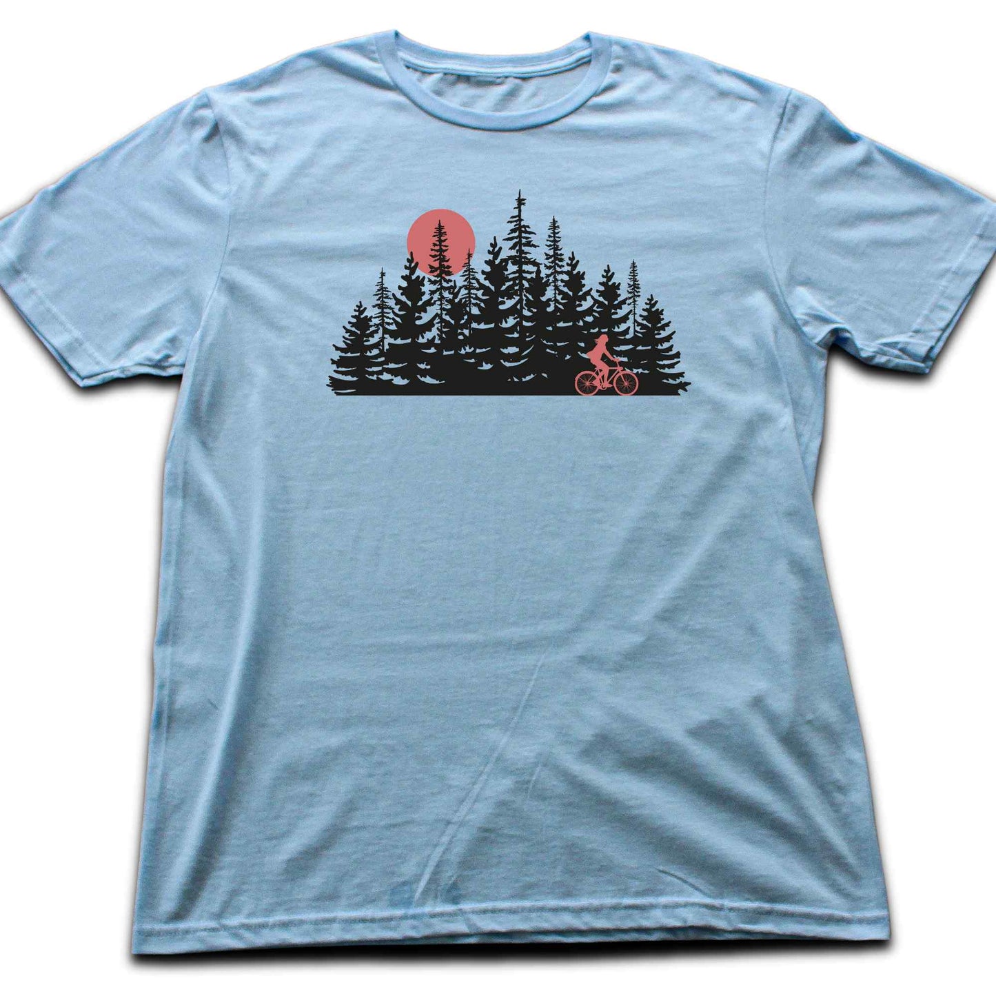 Biking girl Landscape T-shirt