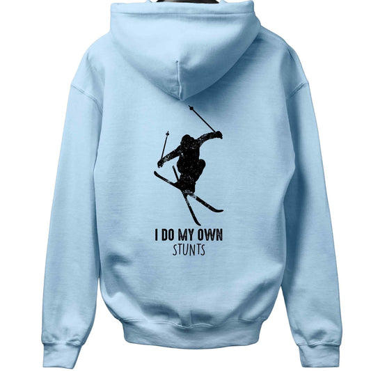 I do My Own Stunt Ski Back-Print Hoodie