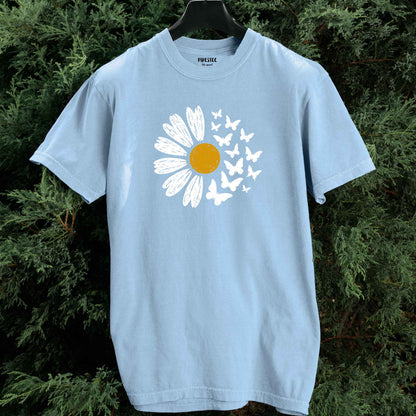 SunFlower And Butterflies T-shirt