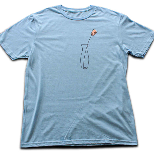Rose Line Art T-shirt