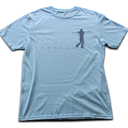 Skier Girl Path T-shirt