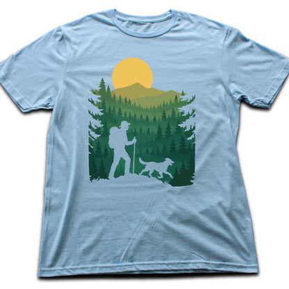 Hiking And Dog Landscape T-shirt