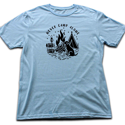 Never Camp Alone Silhouette T-shirt