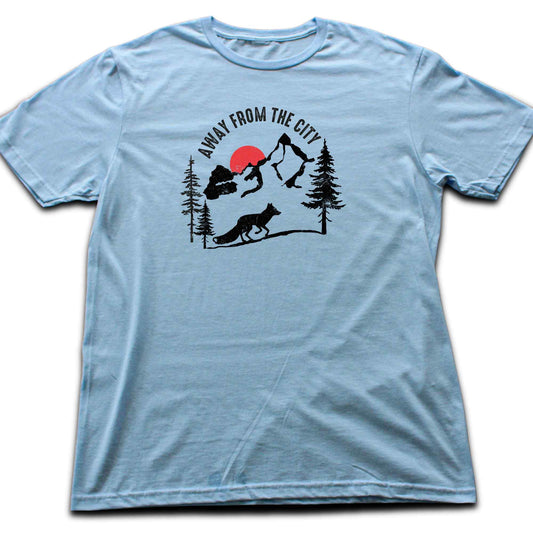 Away From The City Fox T-shirt