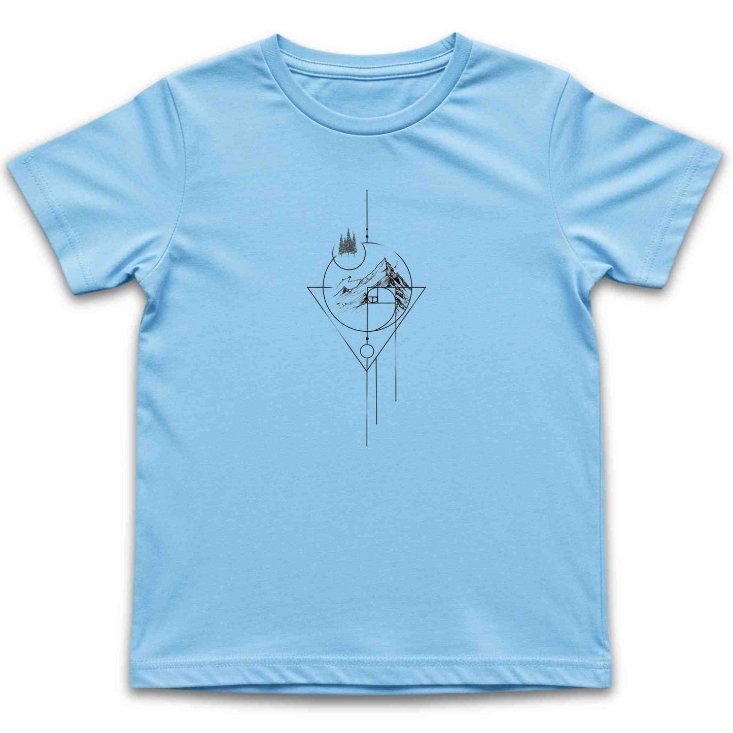 Geometric Art Mountain Kids T-Shirt