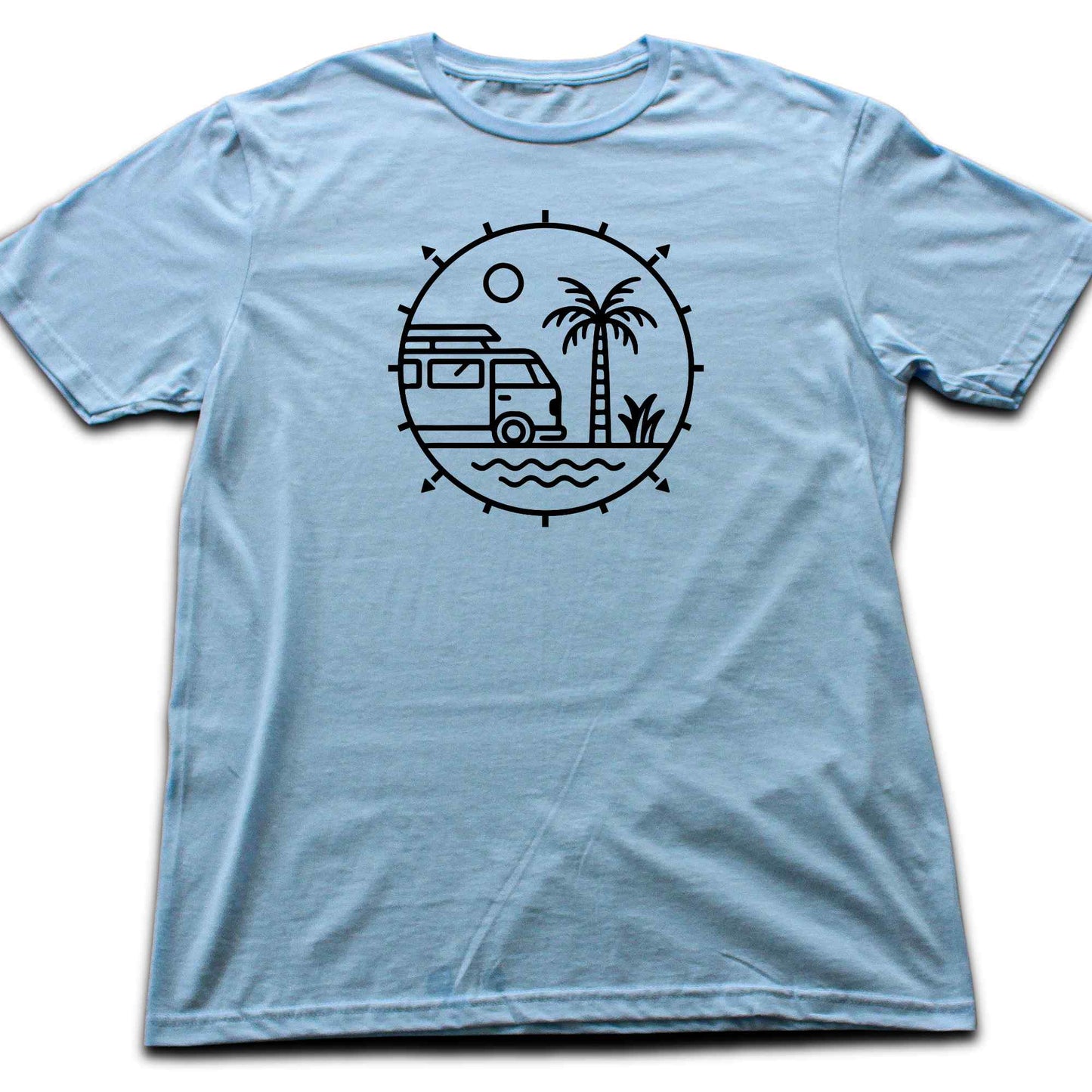 Round Palm And Van T-shirt