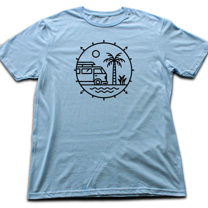 Round Palm And Van T-shirt