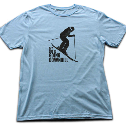My Life Is Going Downhill Ski T-shirt