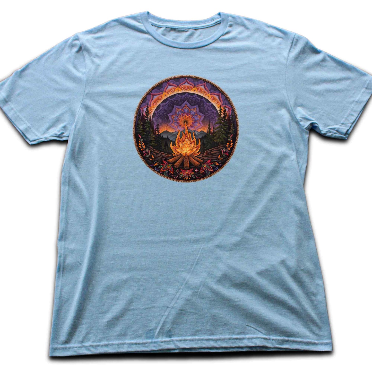 Mandala Campfire Landscape T-shirt