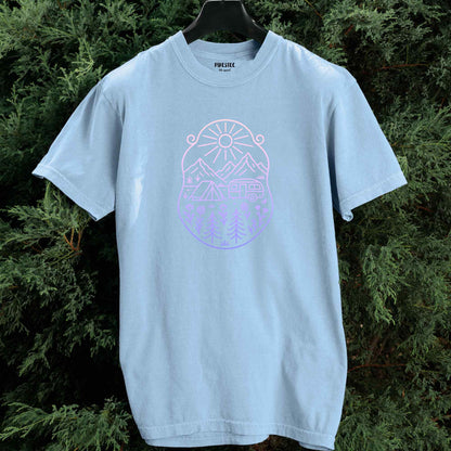 Caravan Window Landscape T-shirt
