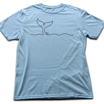 Whale Line art T-shirt