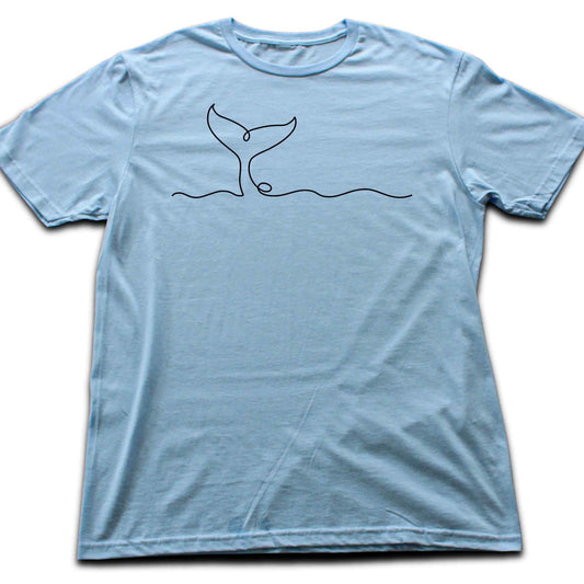 Whale Line art T-shirt